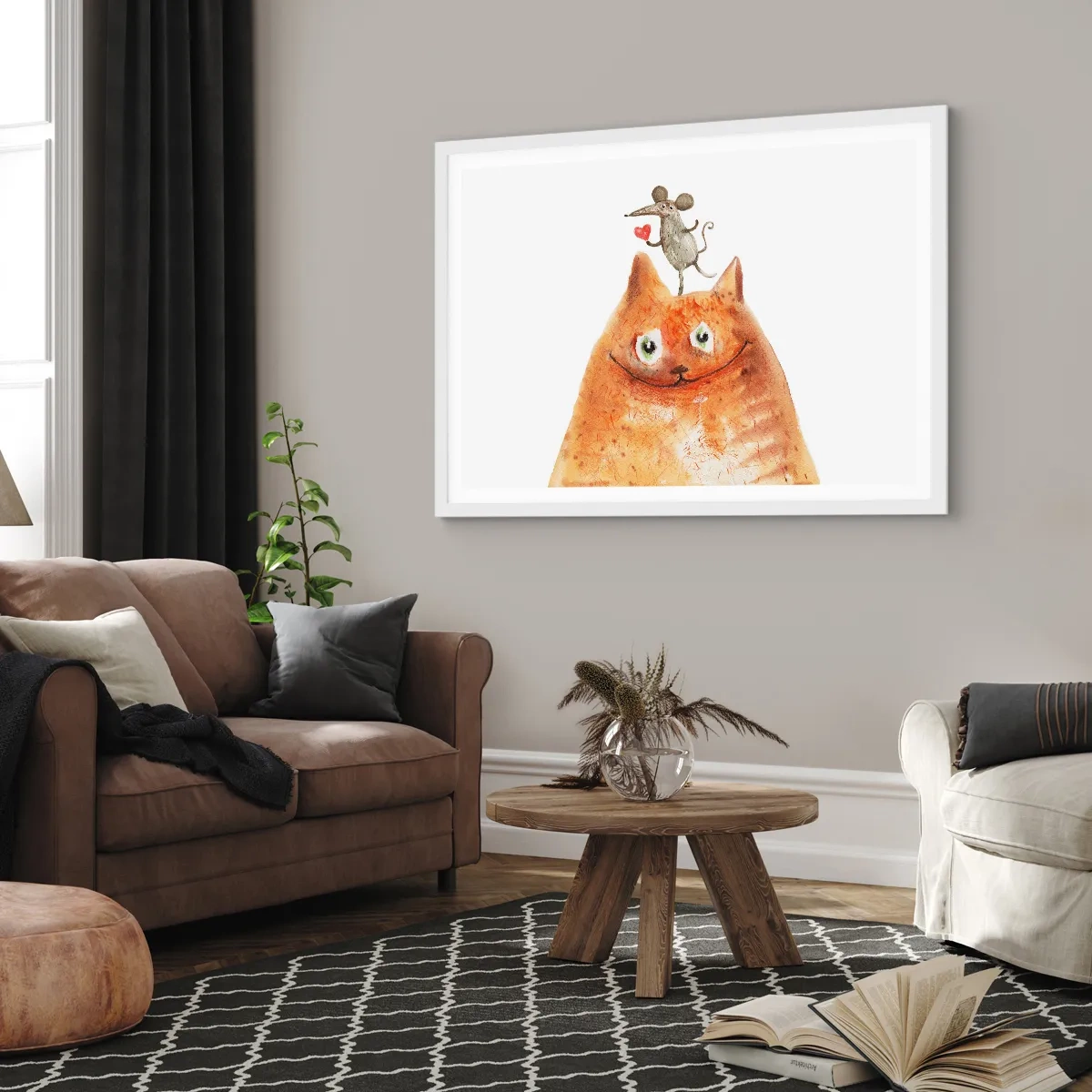 Plagát v bielom ráme - Paradoxy lásky - 70x50 cm