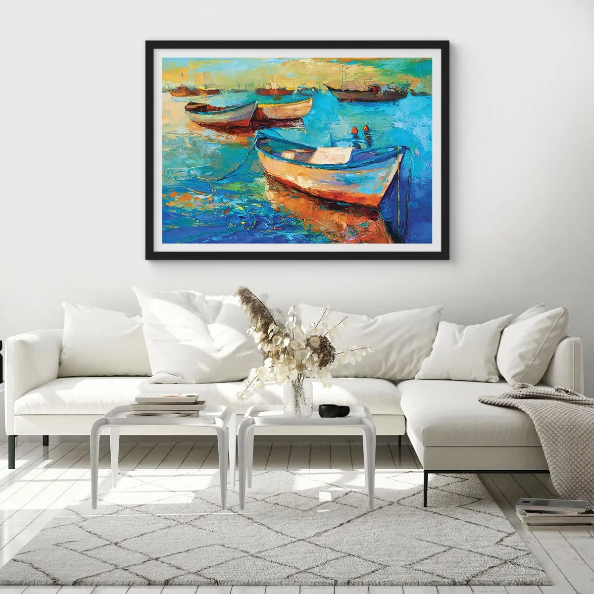 Plagát v čiernom ráme - V južnom zálive - 70x50 cm