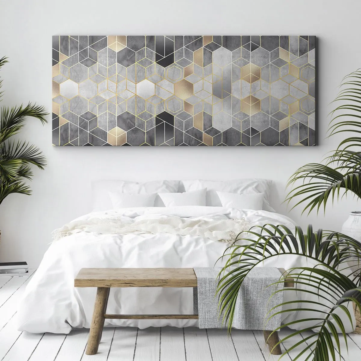 Obraz na plátne - Diamantová kompozícia - 100x40 cm