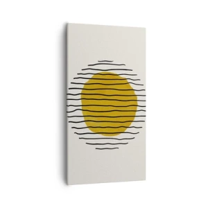 Obraz na plátne - Abstrakcia kmitajúca žiarom - 55x100 cm