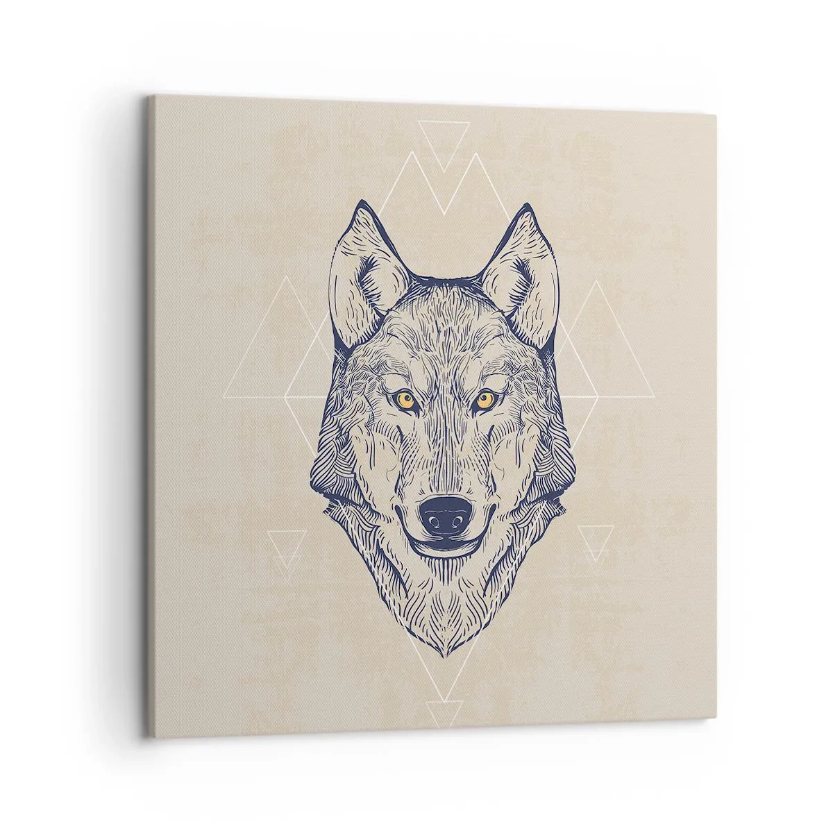 Obraz na plátne - Alfa o prenikavom pohľade - 50x50 cm