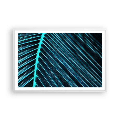 Plagát v bielom ráme - Textúra zelene - 91x61 cm