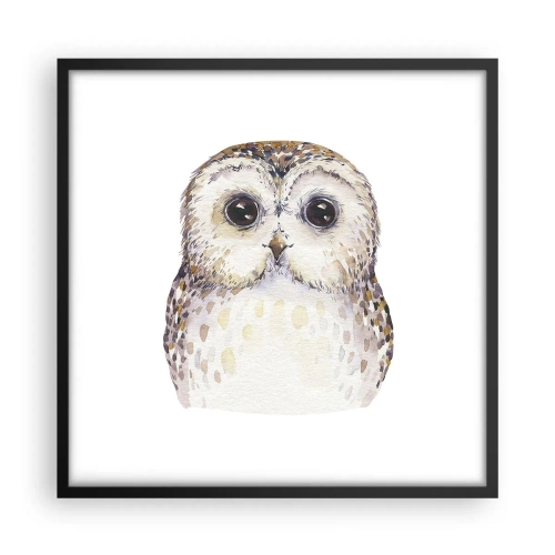 Plagát v čiernom ráme - Pozri sa mi do očí - 50x50 cm