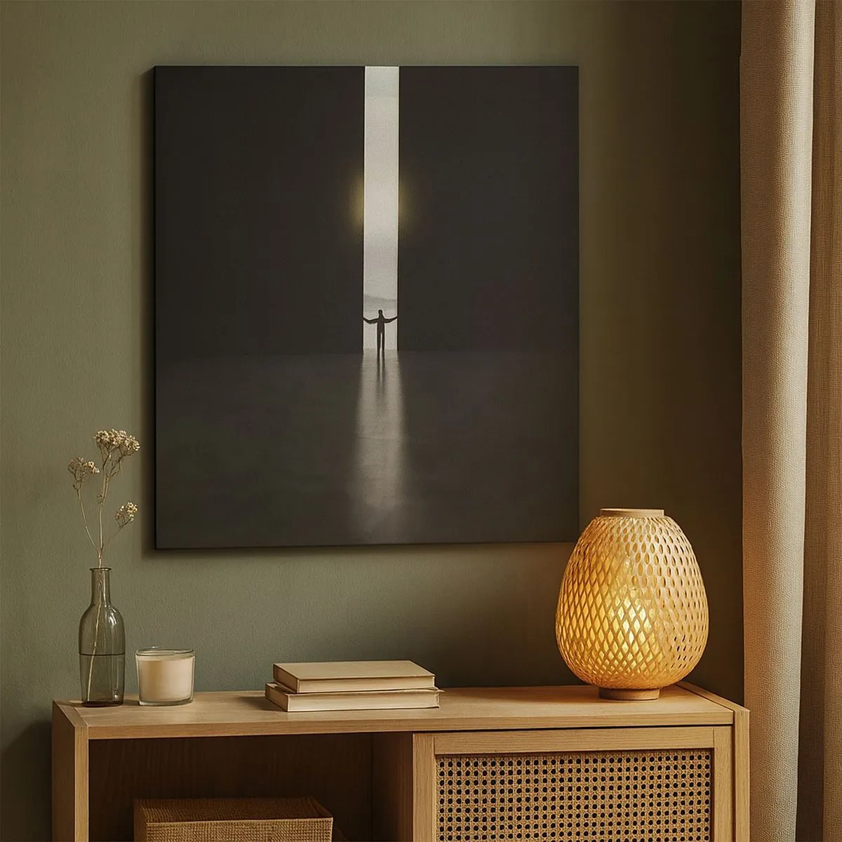 Obraz na plátne - Krok k svetlej budúcnosti - 30x30 cm