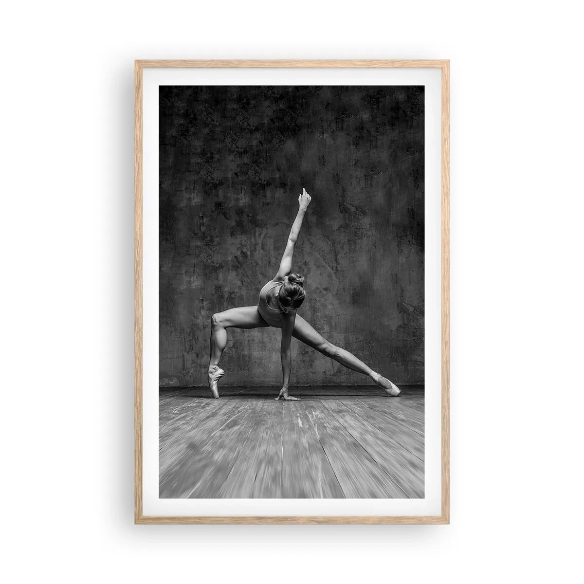 Plagát v ráme zo svetlého duba - Ideál rovnováhy - 61x91 cm