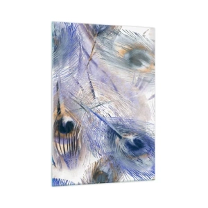 Obraz na skle - Kompozícia pávieho oka - 50x70 cm