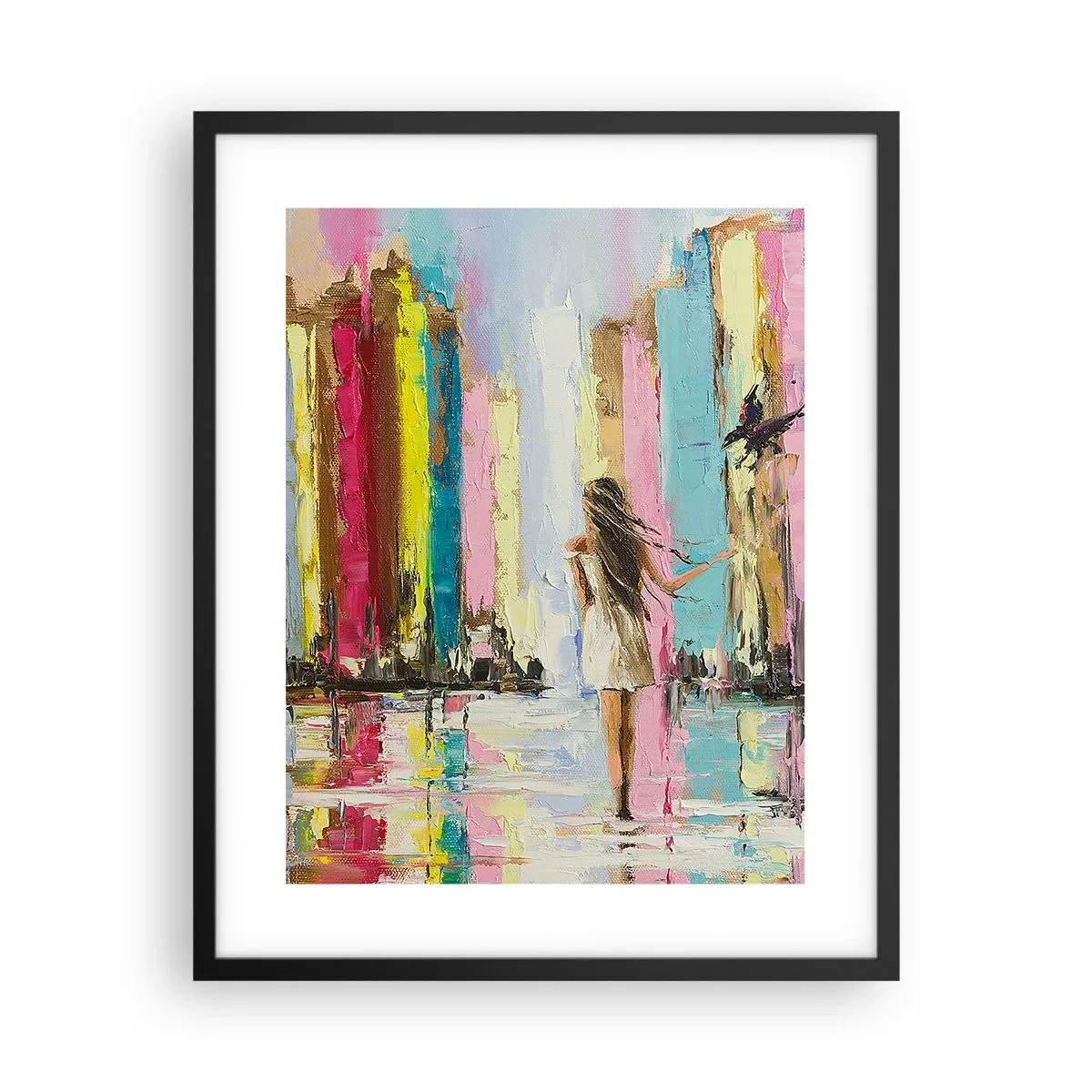 Plagát v čiernom ráme - Poď so mnou - 40x50 cm