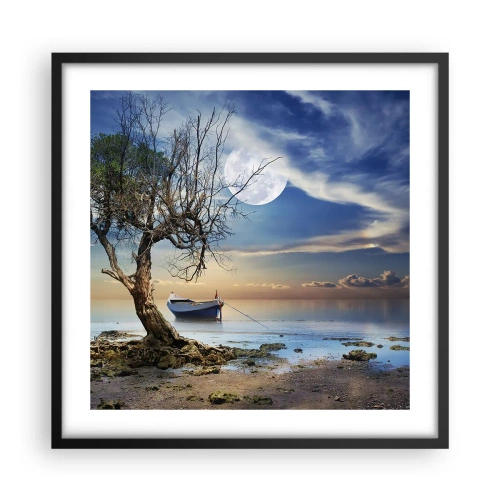 Plagát v čiernom ráme - Je to koniec alebo začiatok? - 50x50 cm