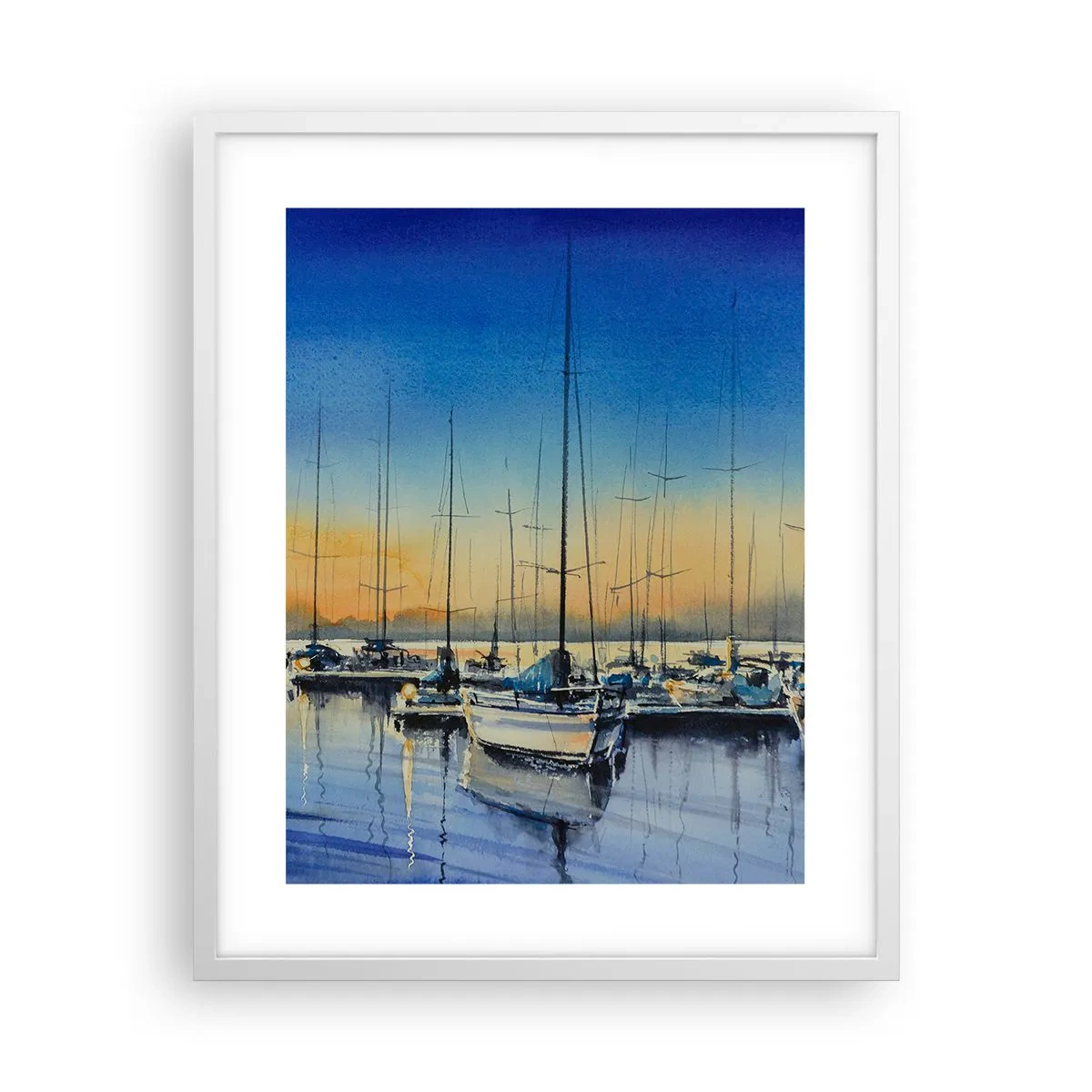 Plagát v bielom ráme - Koniec dobrého dňa - 40x50 cm