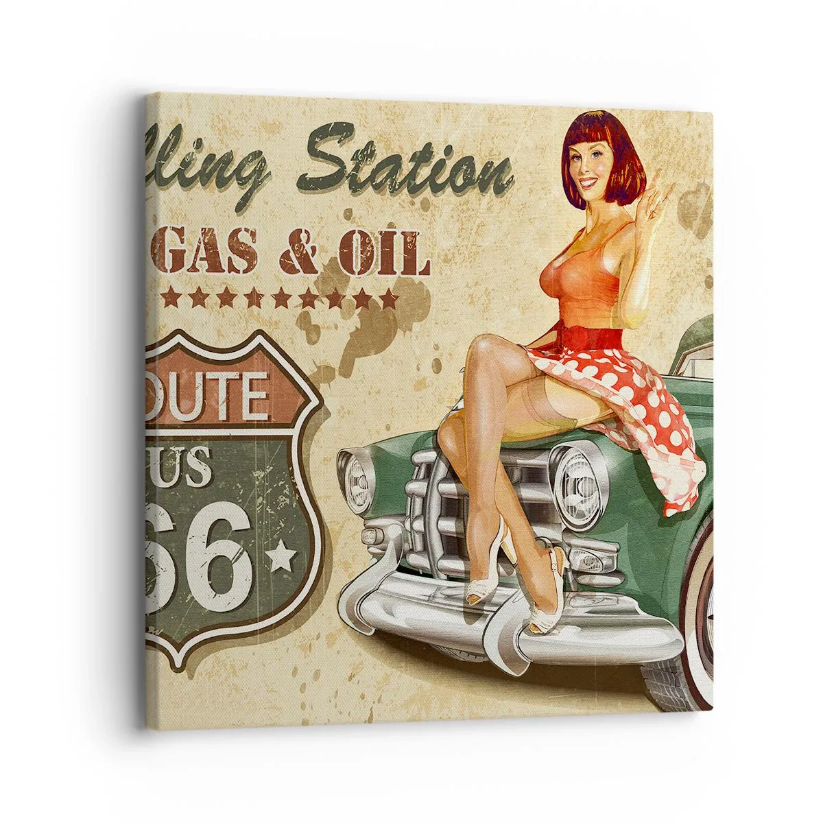 Obraz na plátne - Skvelé 40. roky - 30x30 cm