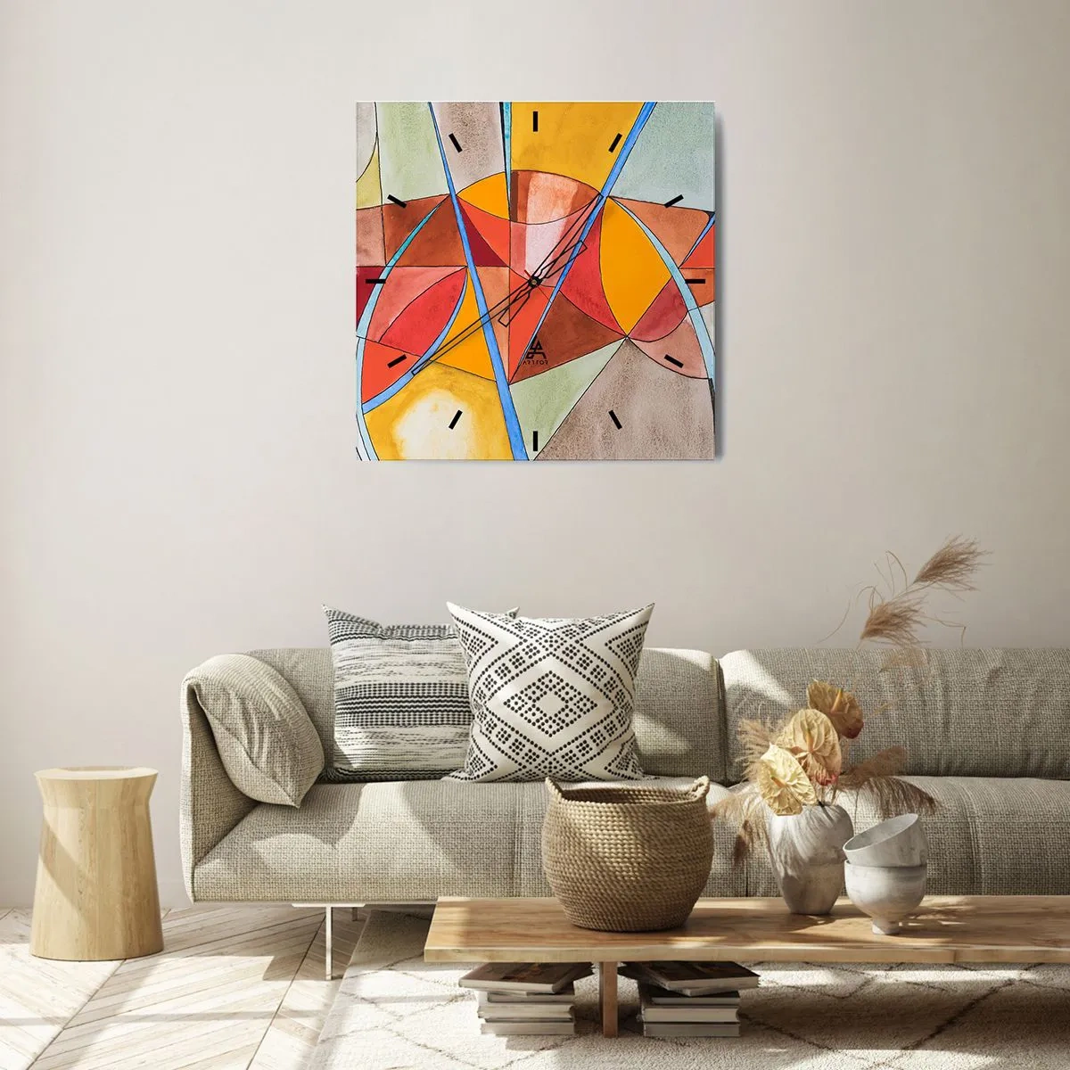 Nástenné hodiny - Kolotoč, kolotoč snov - 30x30 cm