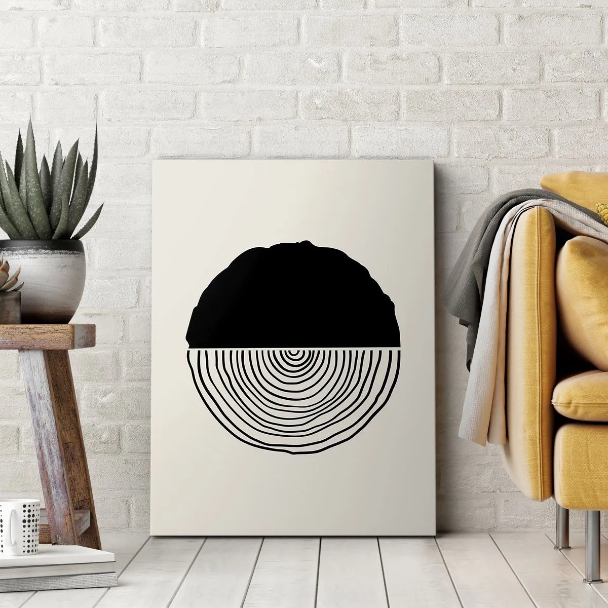 Obraz na plátne - Pol na pol - 45x80 cm