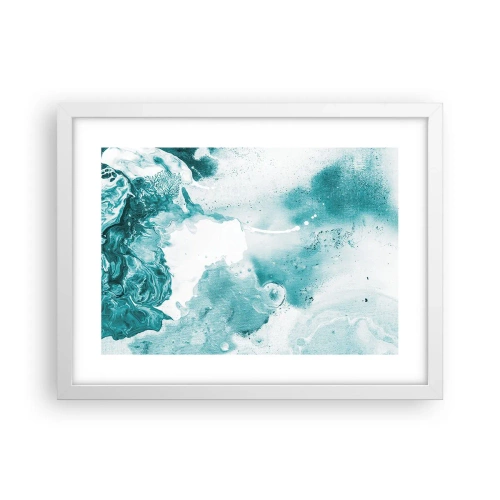 Plagát v bielom ráme - Povodie modrej - 40x30 cm