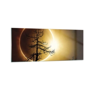 Obraz na skle - Úplné zatmenie - 100x40 cm