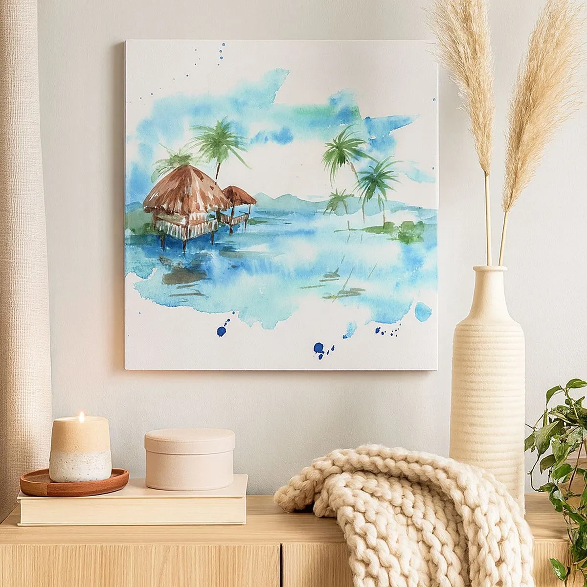 Obraz na plátne - Niekde v Pacifiku - 30x30 cm