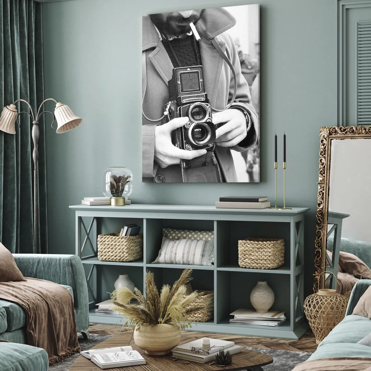 Obraz na plátne - V retro štýle - 80x120 cm