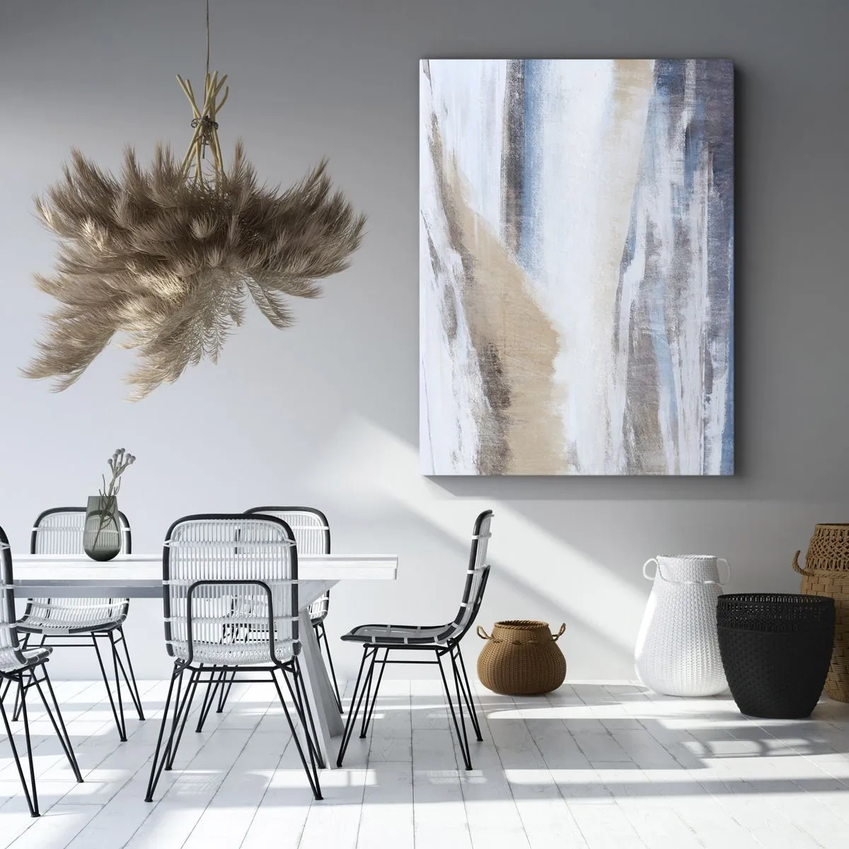 Obraz na plátne - Zimná kompozícia - 45x80 cm