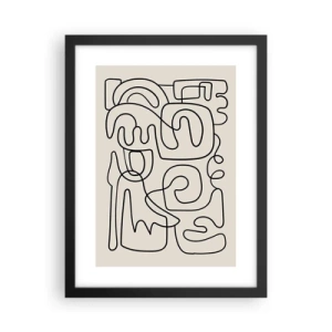 Plagát v čiernom ráme - Podľa stopy - 30x40 cm