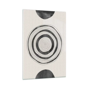 Obraz na skle - Dôležité je to, čo je uprostred - 80x120 cm