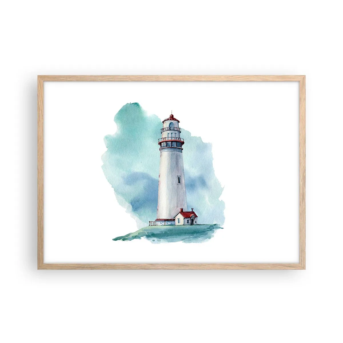 Plagát v ráme zo svetlého duba - Nežná sestra blankytu - 70x50 cm