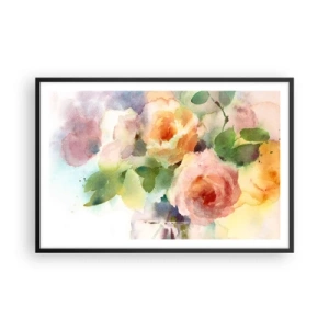 Plagát v čiernom ráme - Jemné ako akvarel - 91x61 cm