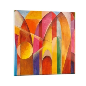 Obraz na skle - Katedrála slnka - 70x70 cm