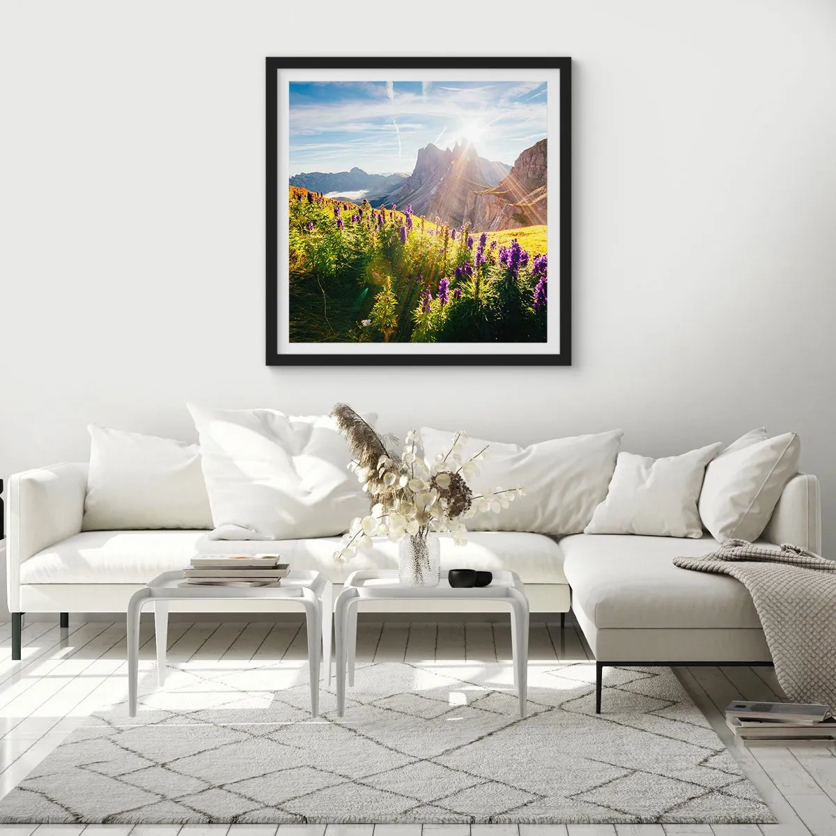 Plagát v čiernom ráme - Tajomný život bylín - 30x30 cm