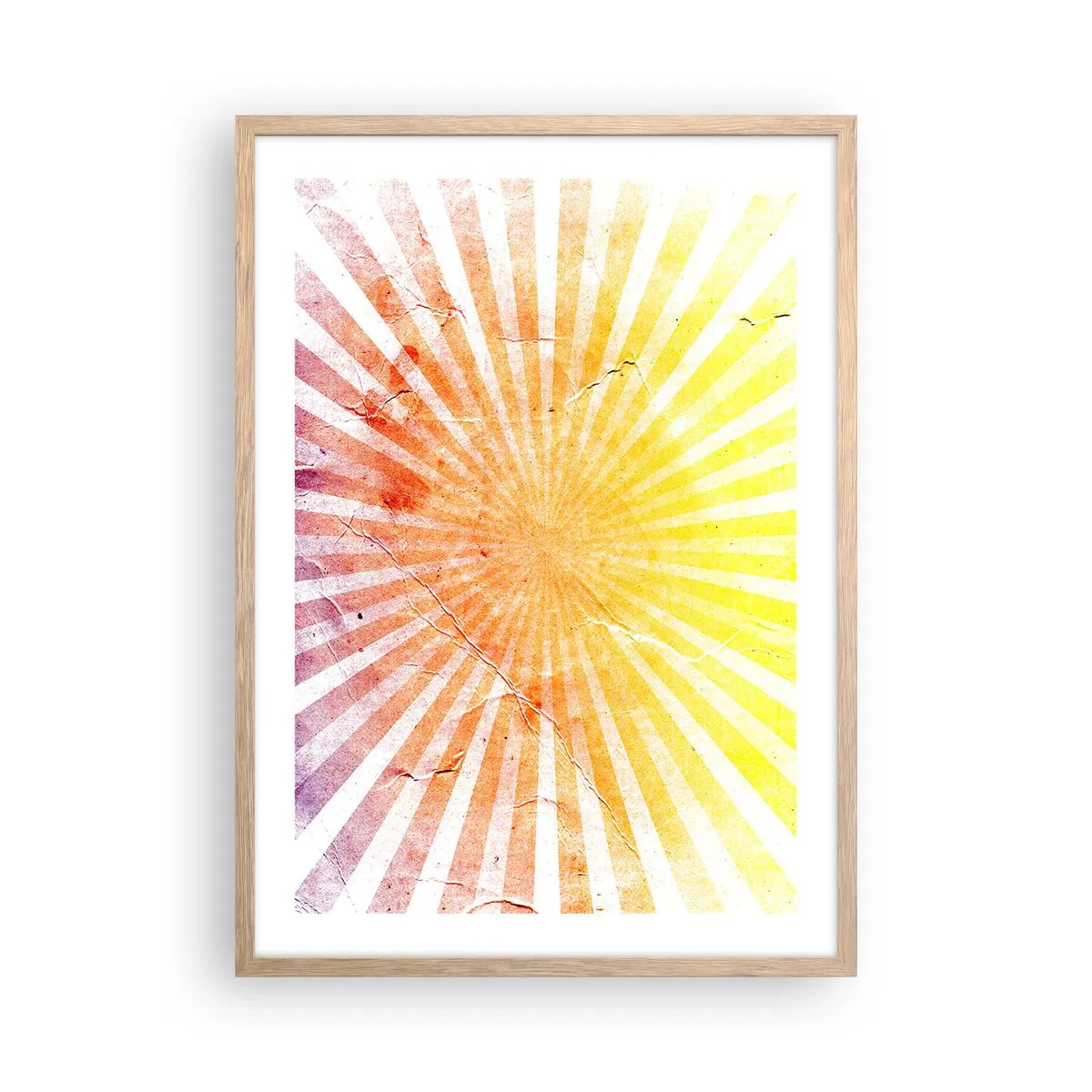 Plagát v ráme zo svetlého duba - Východy a západy - 50x70 cm