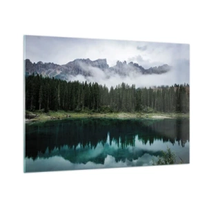 Obraz na skle - Ticho, ticho, neprebuďme spiacu vodu…. - 100x70 cm