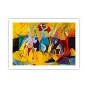 Plagát - Slnko - život - radosť - 70x50 cm