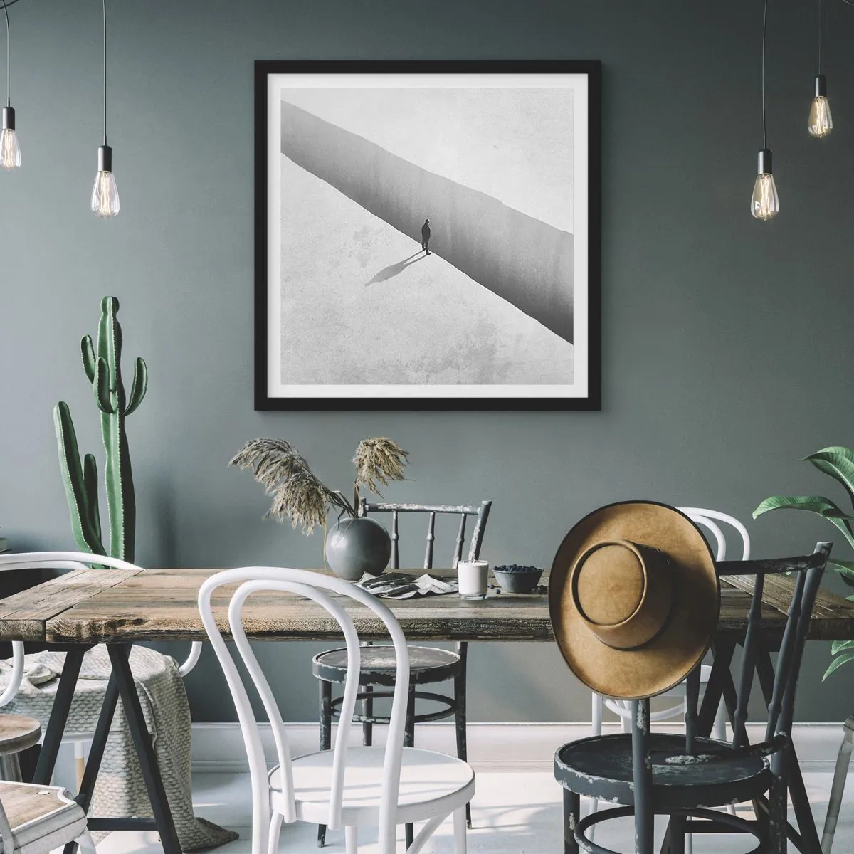 Plagát v čiernom ráme - Jasný cieľ - 40x40 cm