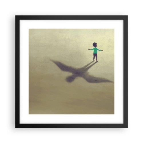 Plagát v čiernom ráme - Hrdina budúcnosti - 40x40 cm