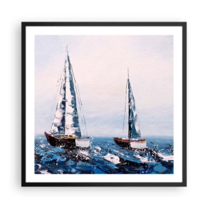 Plagát v čiernom ráme - Bratstvo vetra - 60x60 cm