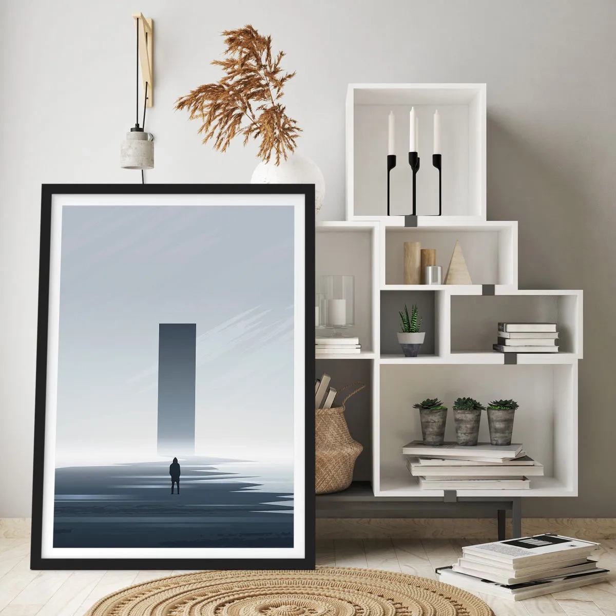 Plagát v čiernom ráme - Príležitosť alebo hrozba? - 70x100 cm
