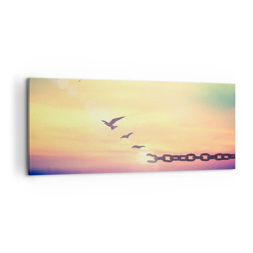 Obraz na plátne - Víťazstvo slobody - 100x40 cm