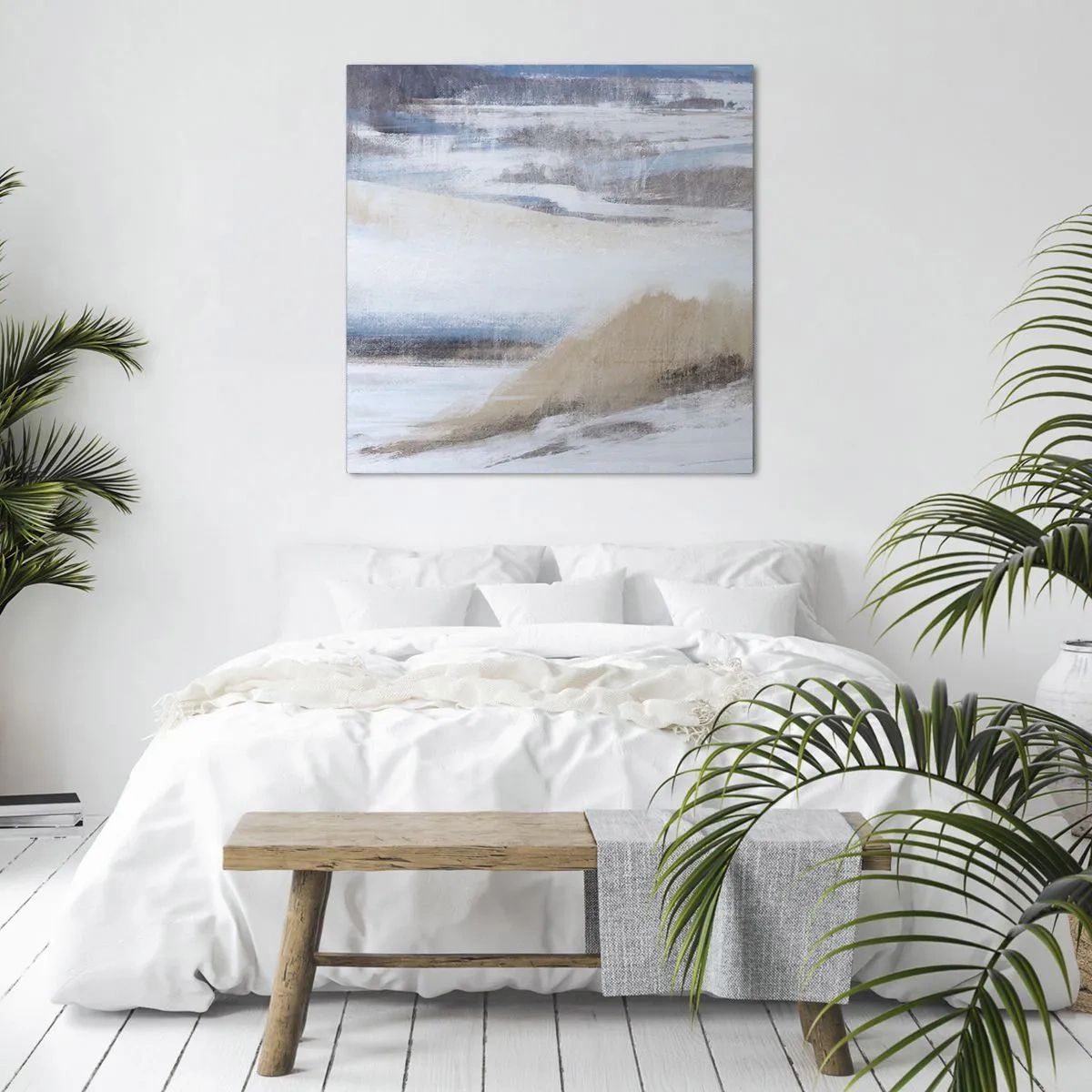 Obraz na plátne - Zimná kompozícia - 70x70 cm