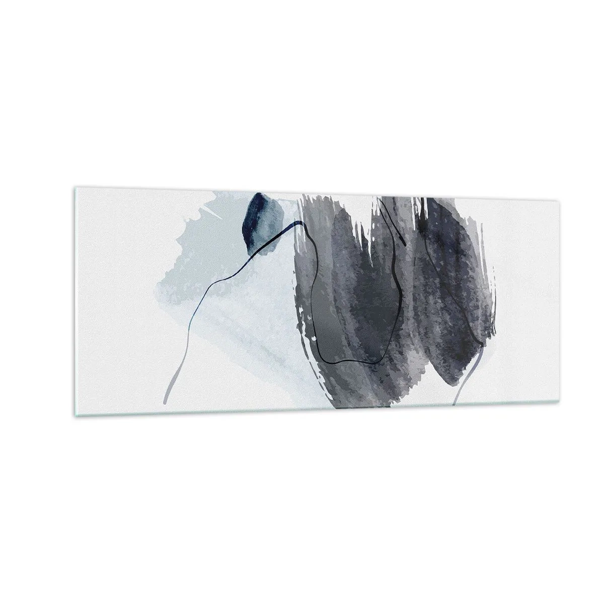 Obraz na skle - Intenzita a pohyb - 100x40 cm