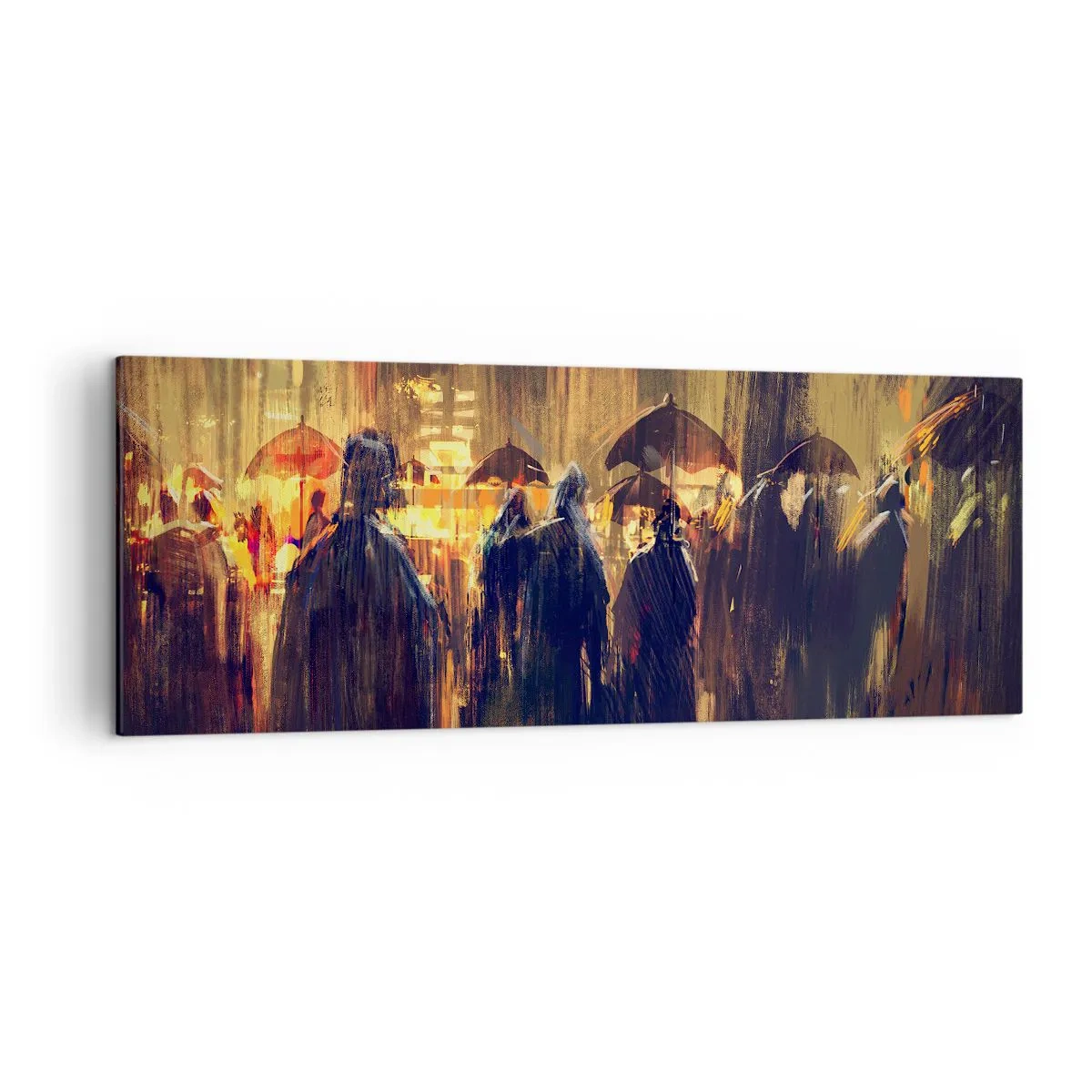 Obraz na plátne - Nasledovníci dažďa - 140x50 cm