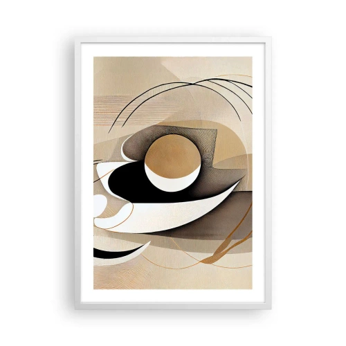Plagát v bielom ráme - Kompozícia: podstata vecí - 50x70 cm