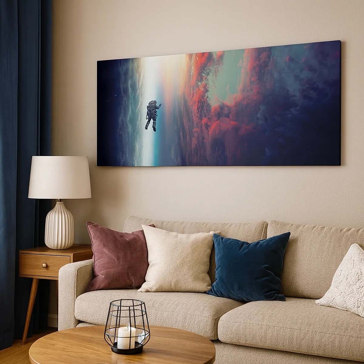 Obraz na plátne - Tvárou v tvár vesmíru - 30x30 cm