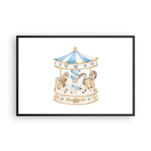 Plagát v čiernom ráme - Sladké detstvo - 91x61 cm