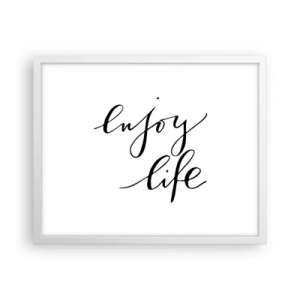 Plagát v bielom ráme - Niet čo dodať… - 50x40 cm