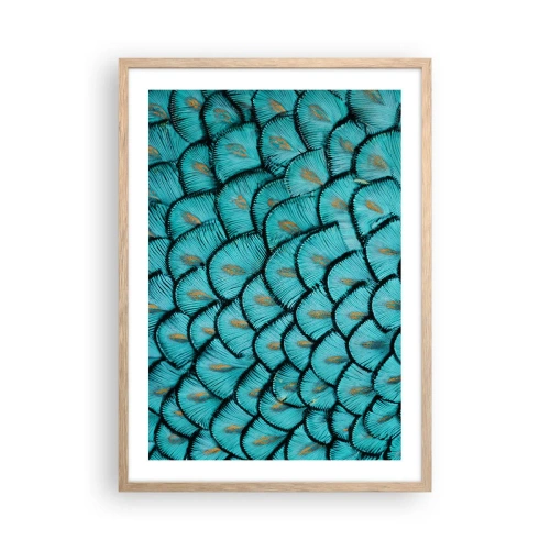 Plagát v ráme zo svetlého duba - Veľká slávnosť peria - 50x70 cm