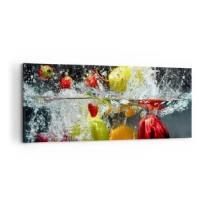 Obraz na plátne - Ovocné osvieženie - 100x40 cm