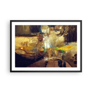 Plagát v čiernom ráme - Zima, teplejšie, horúco - 70x50 cm