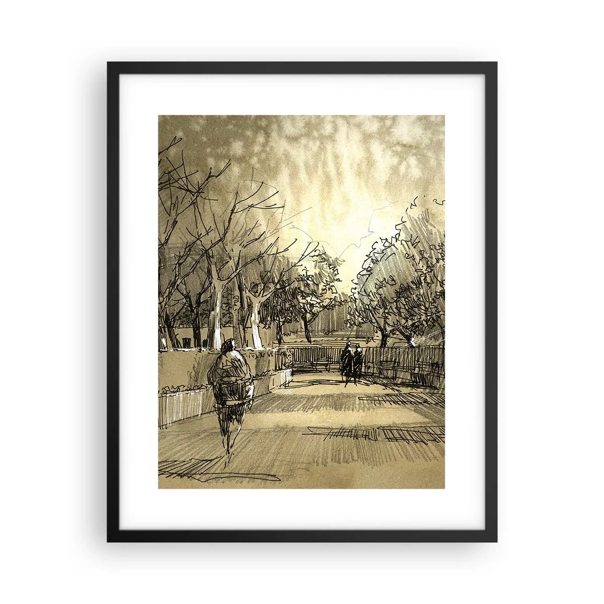 Plagát v čiernom ráme - Pierkom zastavený okamih - 40x50 cm