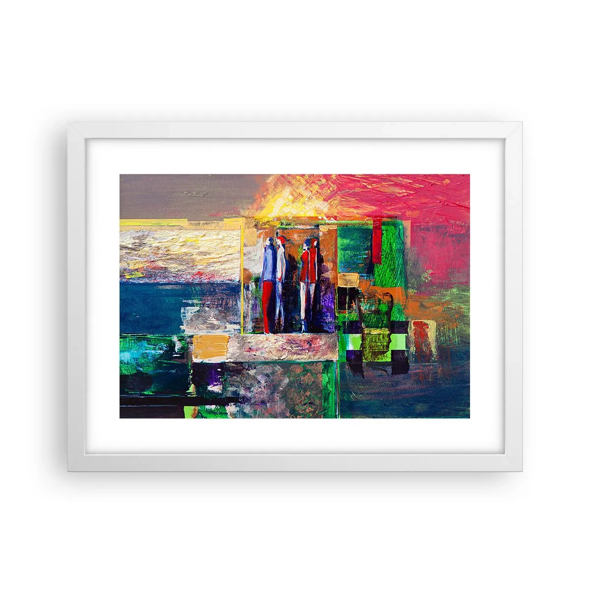 Plagát v bielom ráme - Vzťahy a emócie - 40x30 cm