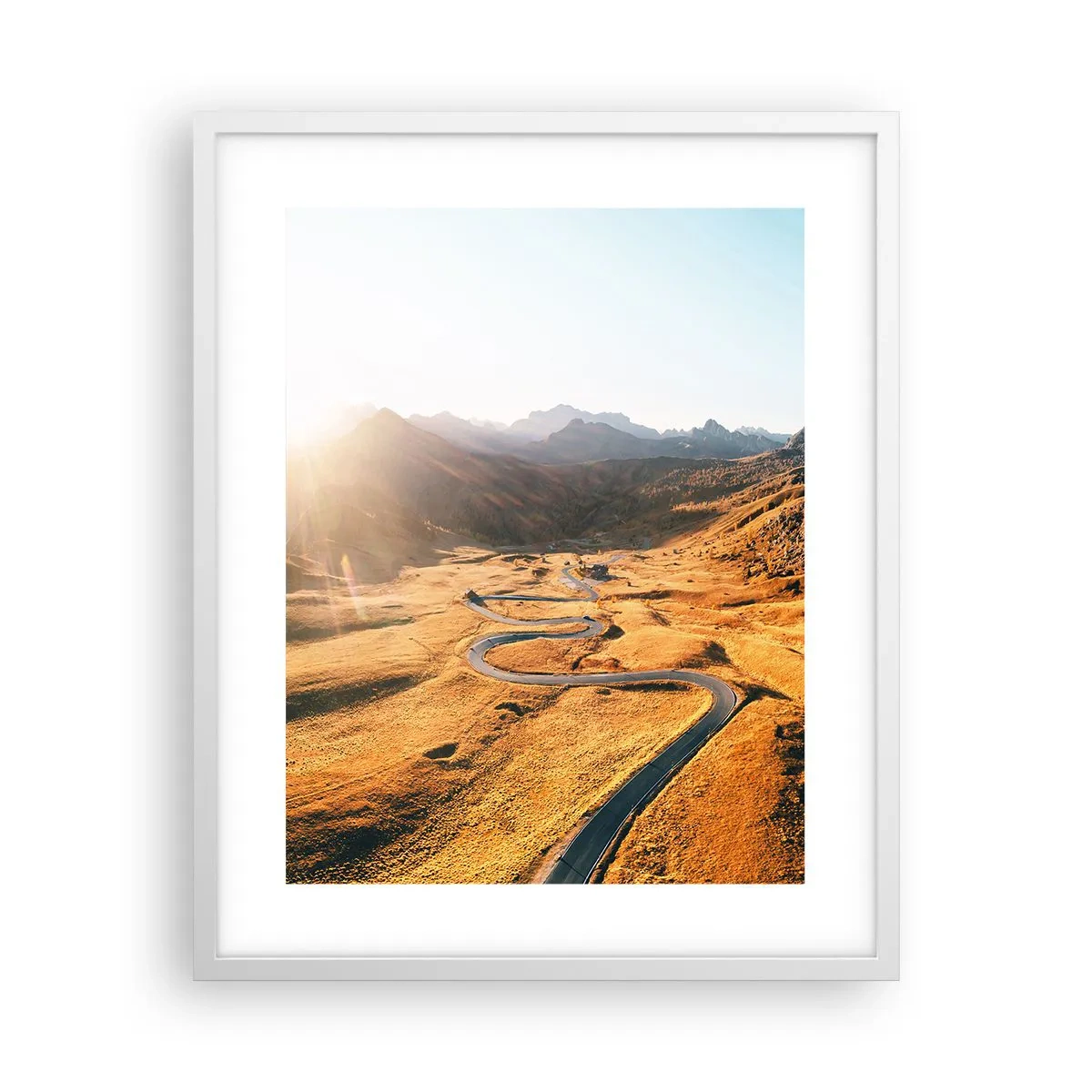 Plagát v bielom ráme - V zlatom údolí - 40x50 cm