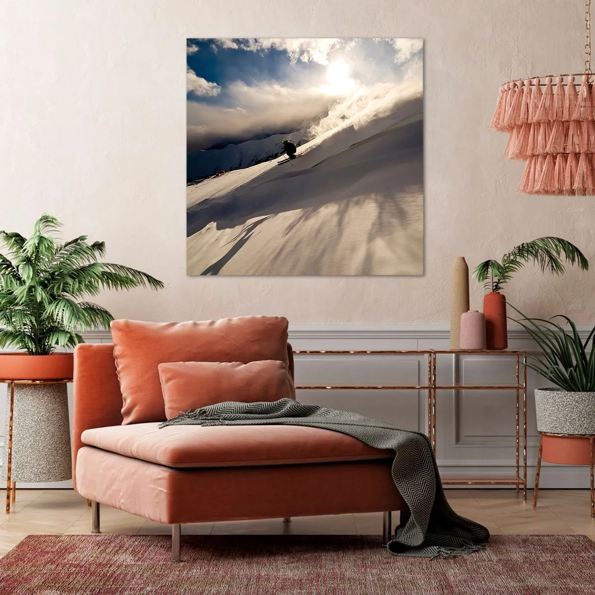 Obraz na plátne - Prijatá výzva hôr - 60x60 cm