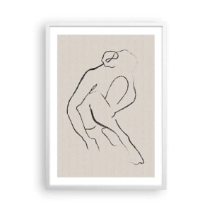 Plagát v bielom ráme - Intímna skica - 50x70 cm